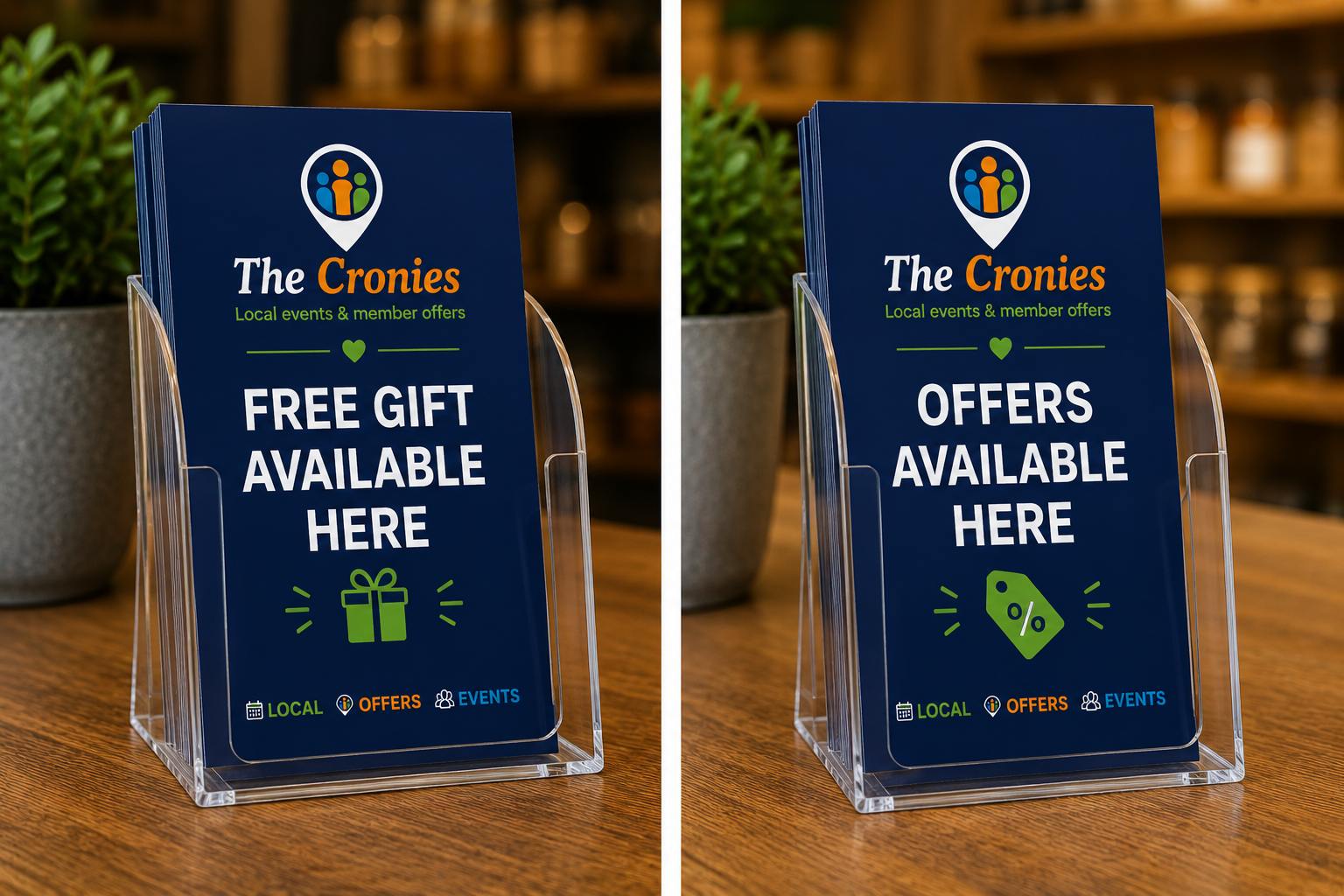 Counter-top leaflet stand